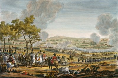 La battaglia di Wagram, 7 luglio 1809, inciso da Louis Francois Mariage da Jacques Francois Joseph Swebach